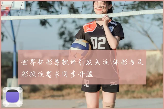 世界杯彩票软件引发关注 体彩与足彩投注需求同步升温